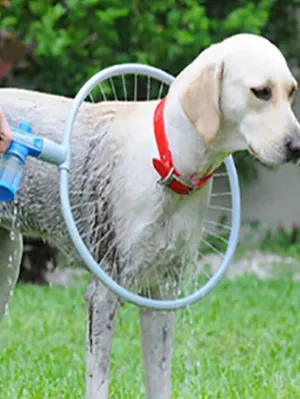 1set Pet Washing Gun Rubbing Towel For Dog And Cat For Shower