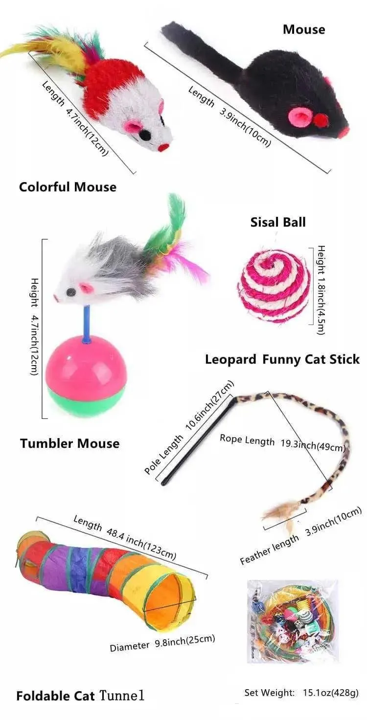 20pcs Assorted Cat Toys