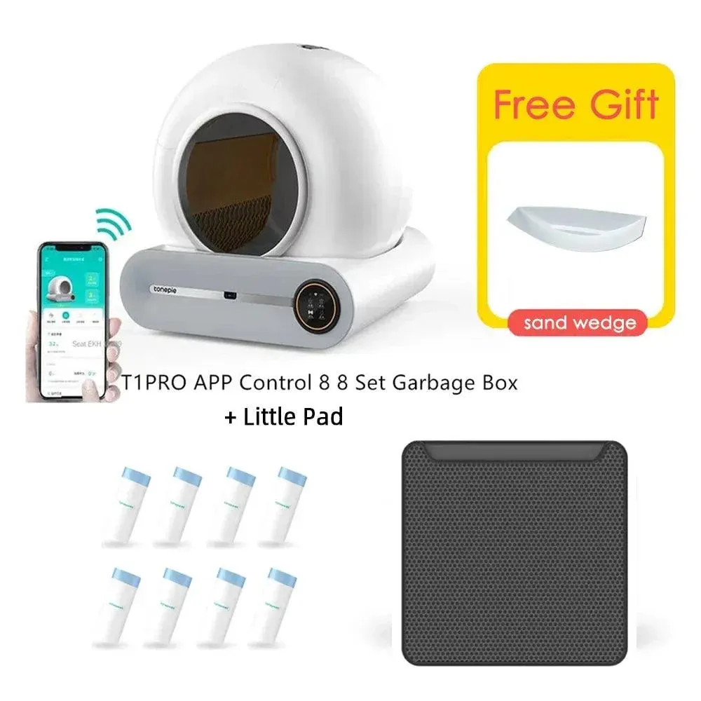 65L Smart Cat Litter Box Self-Cleaning Pet Toilet