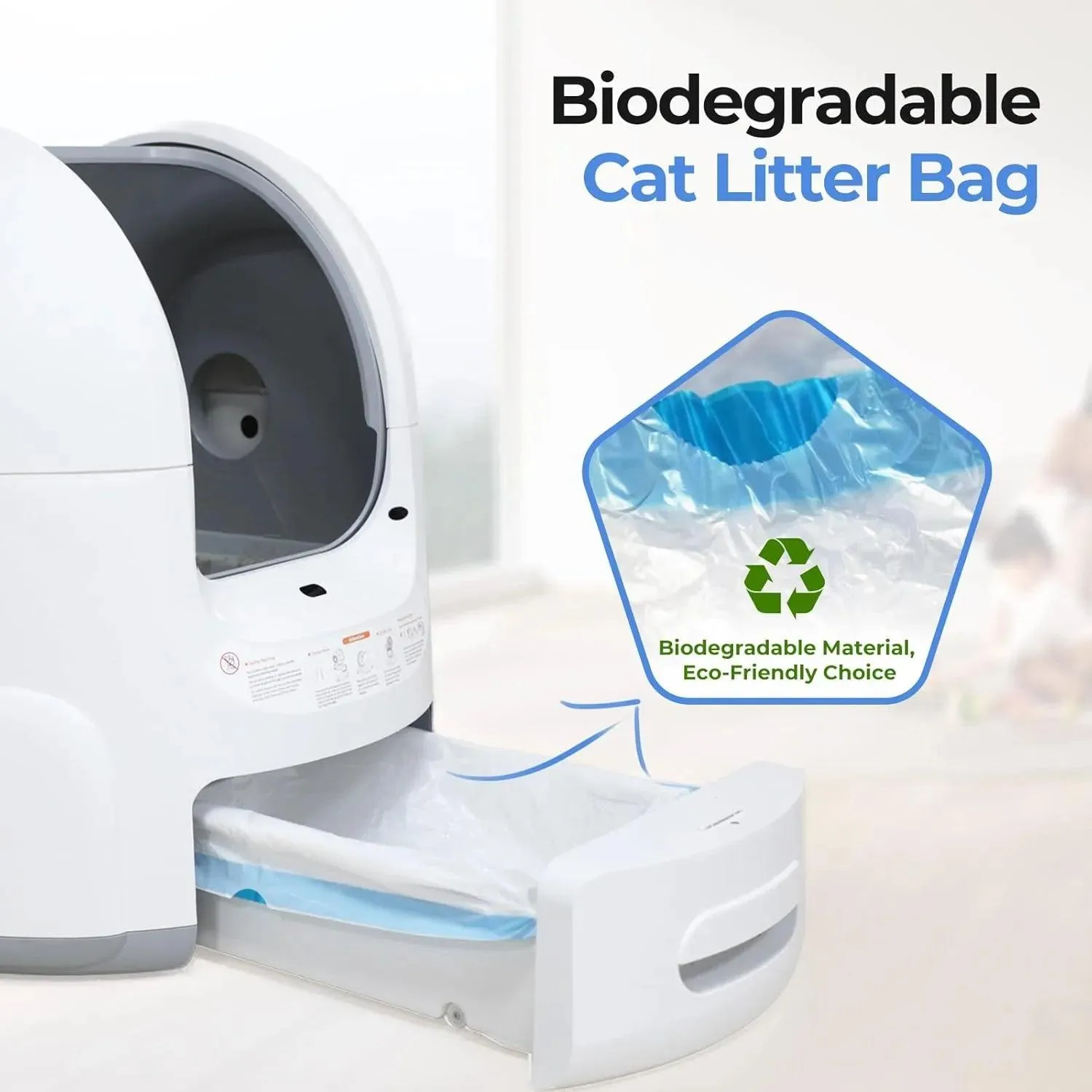 Amicura 12L Litter Bags with Handle, for cura 2（45 bags）