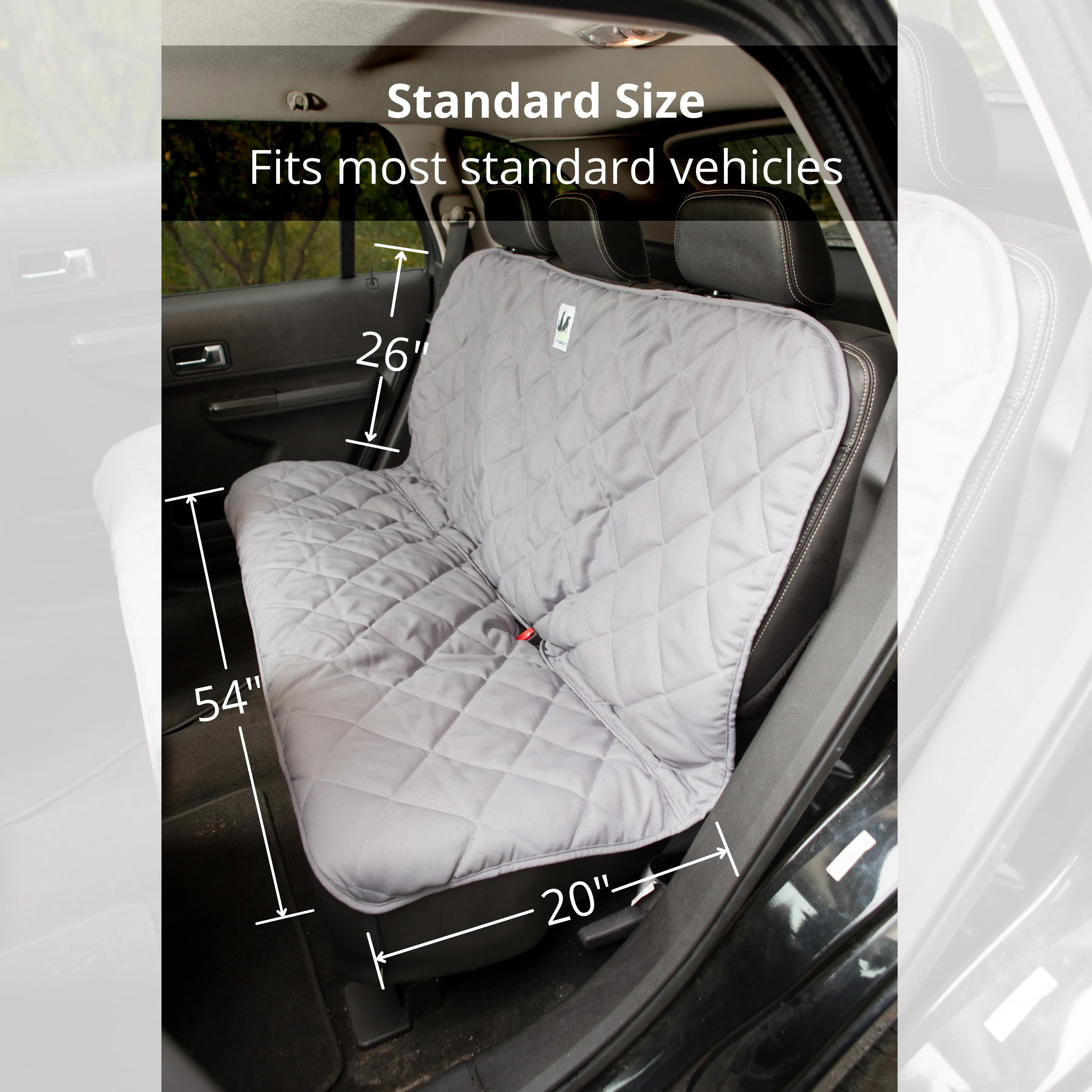 Back Seat Protector- Gray