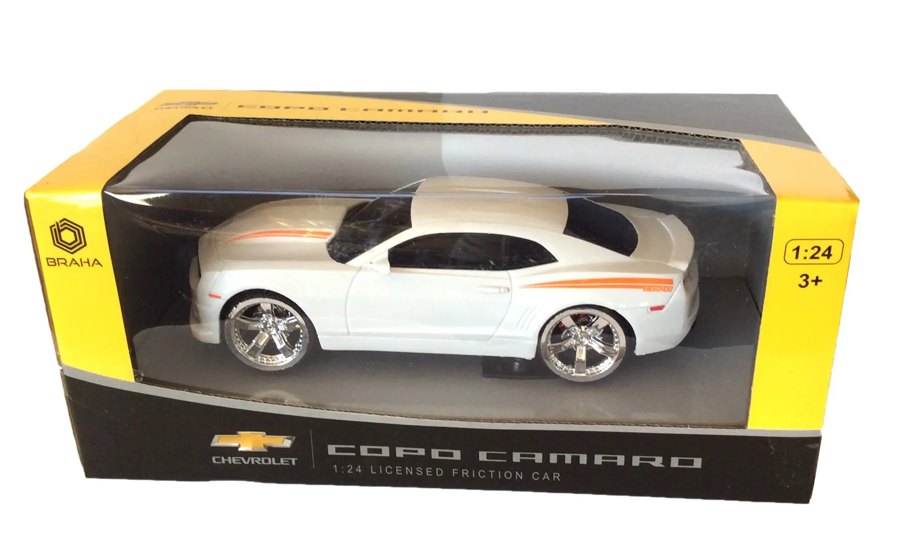 Braha 1:24 Scale Chevrolet Copo Camaro Licensed Friction Car
