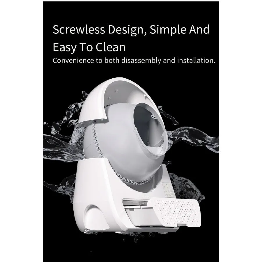 Catlink Scooper Self Clean Smart Cat Litter Box Luxury Pro Version White
