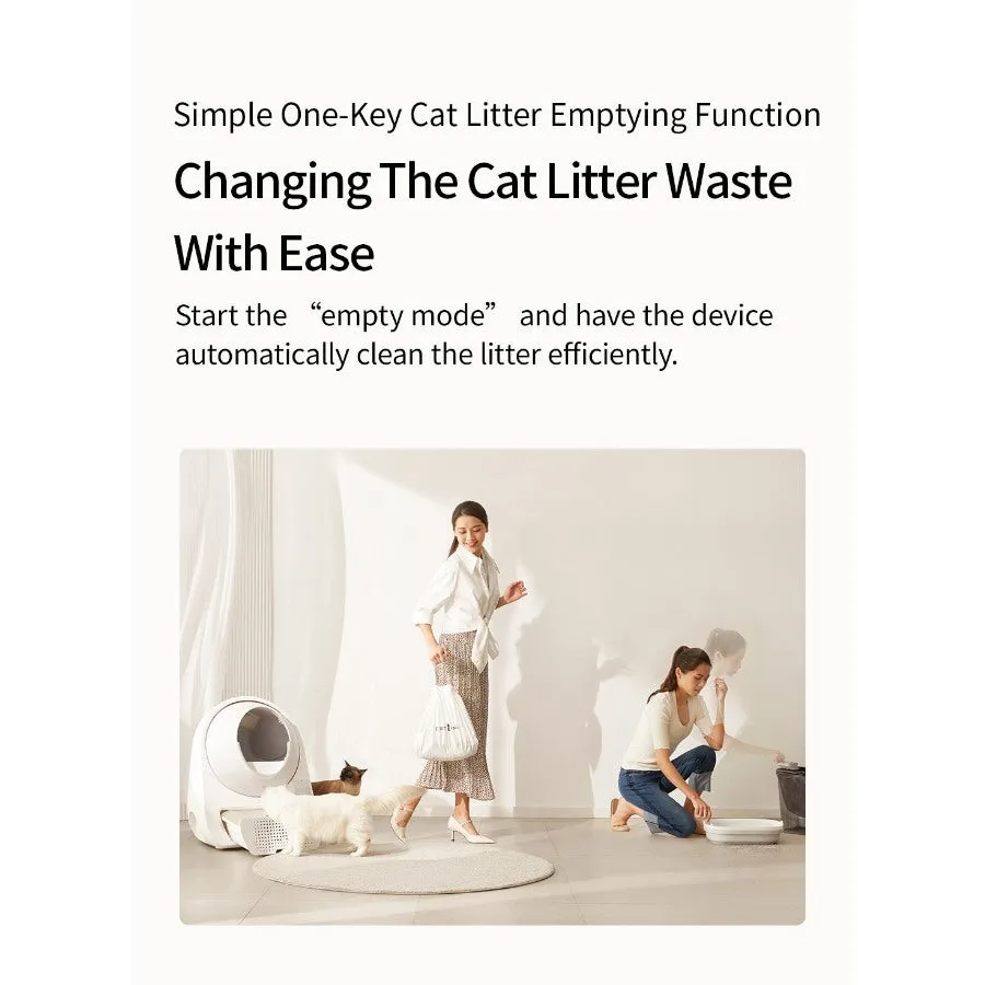 Catlink Scooper Self Clean Smart Cat Litter Box Luxury Pro Version White