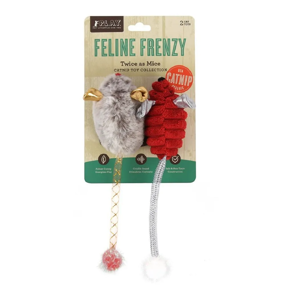 Christmas Twice as Mice Cat Toy Set