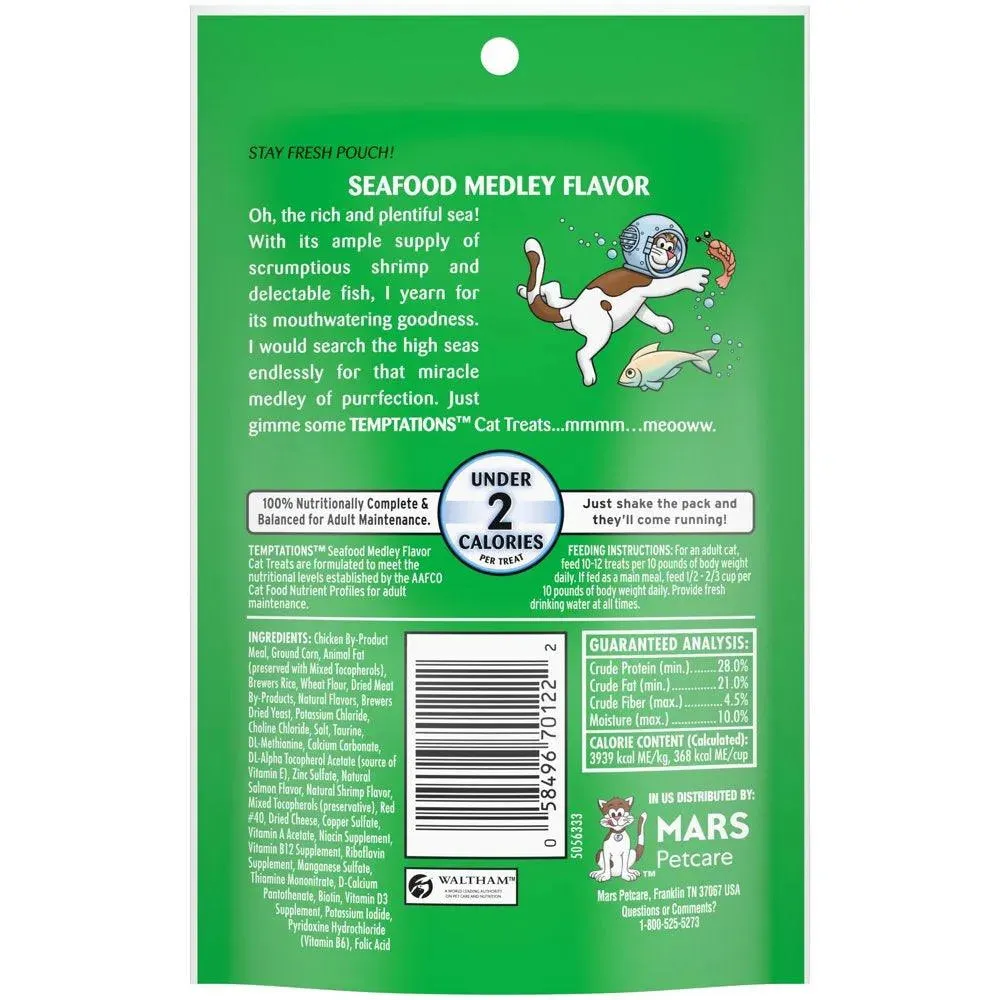 Classic Cat Treats Seafood Medley 3 Oz