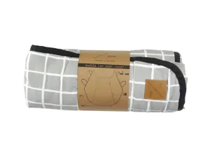 Dog Car Seat Cover - Grey Check