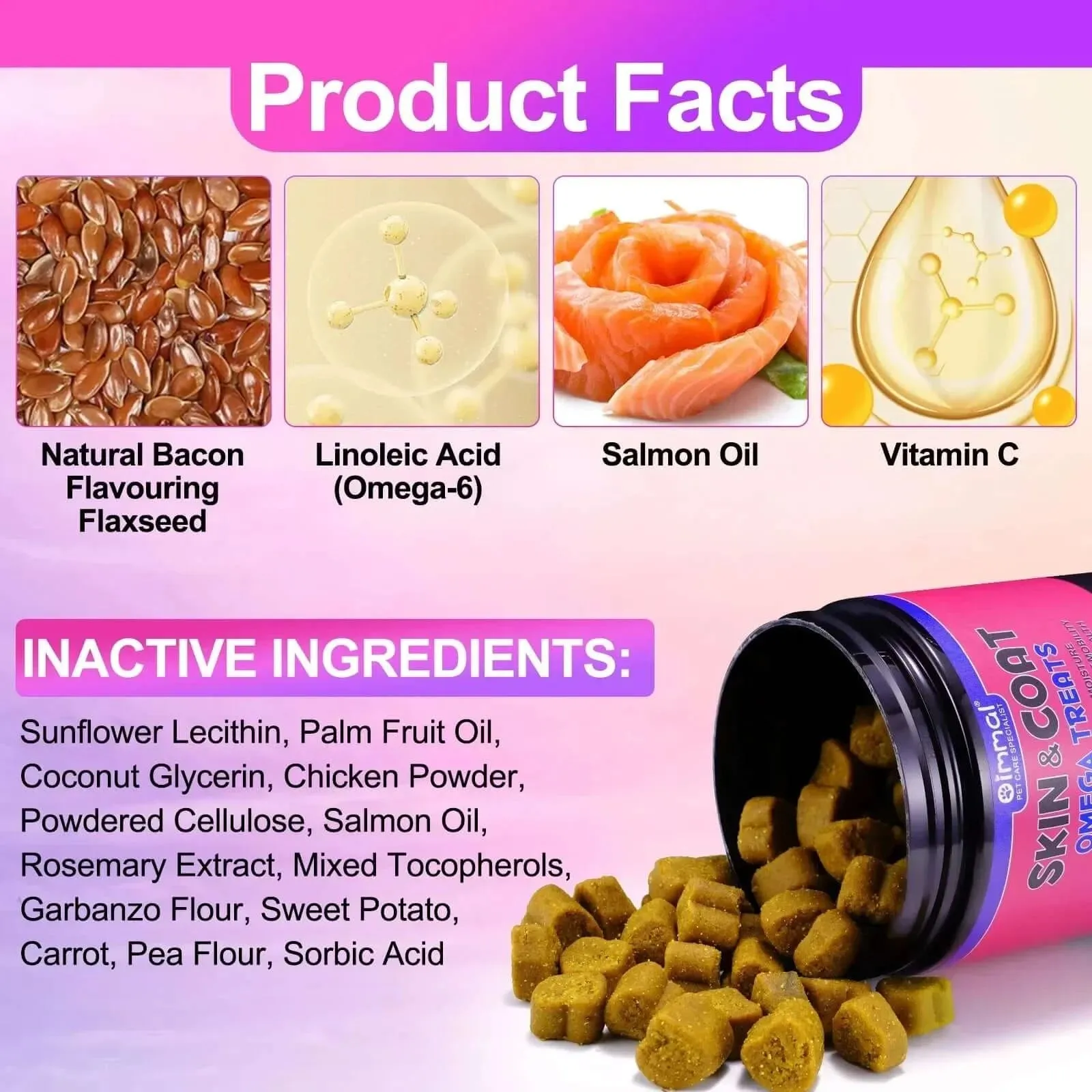 Dogs Shedding Skin Allergy Itch Relief Hot Spots Treatment Joint Health Supplement Chicken Flavor
