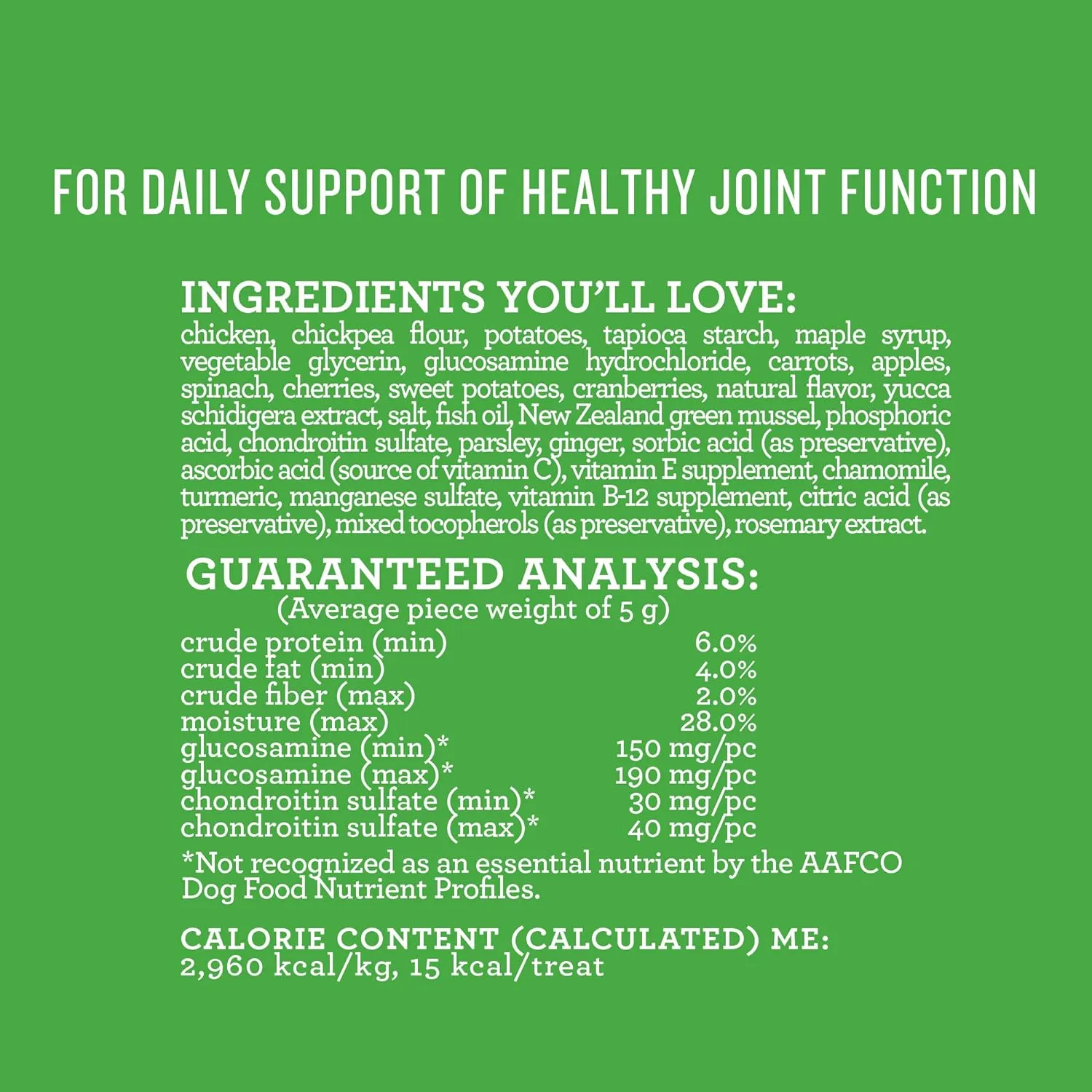 Dynamo Dog Hip & Joint Functional Soft Chews Dog Treats (Chicken) - 14oz