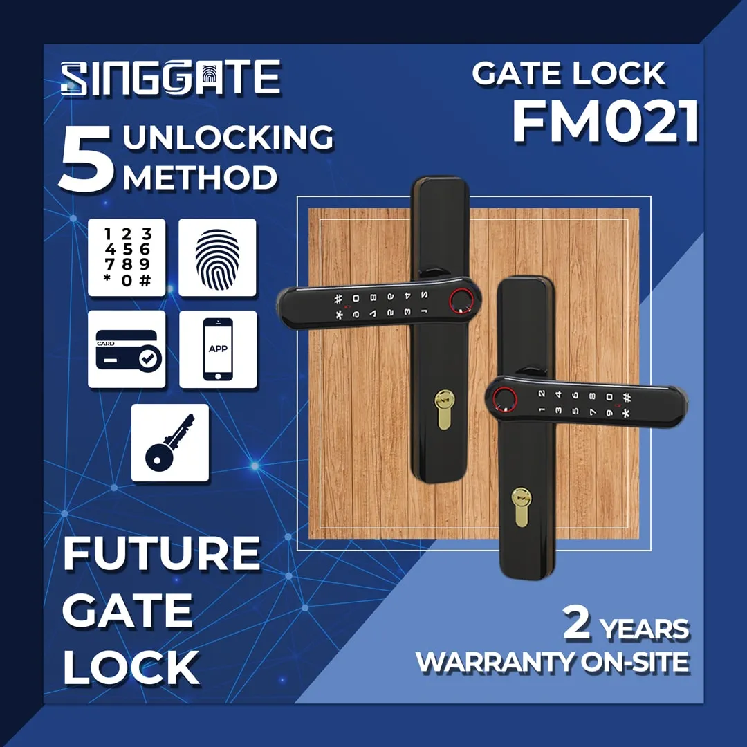 FA007 Door   FM021 Gate Digital Lock Bundle