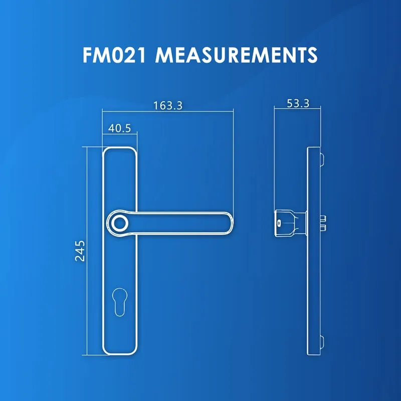 FA007 Door   FM021 Gate Digital Lock Bundle