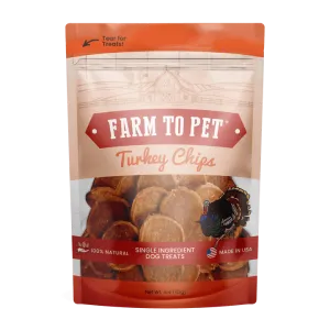 Farm To Pet Turkey Chips Single Ingredient Dog Treats