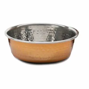 Hammered Copper Pet Bowl 940ml