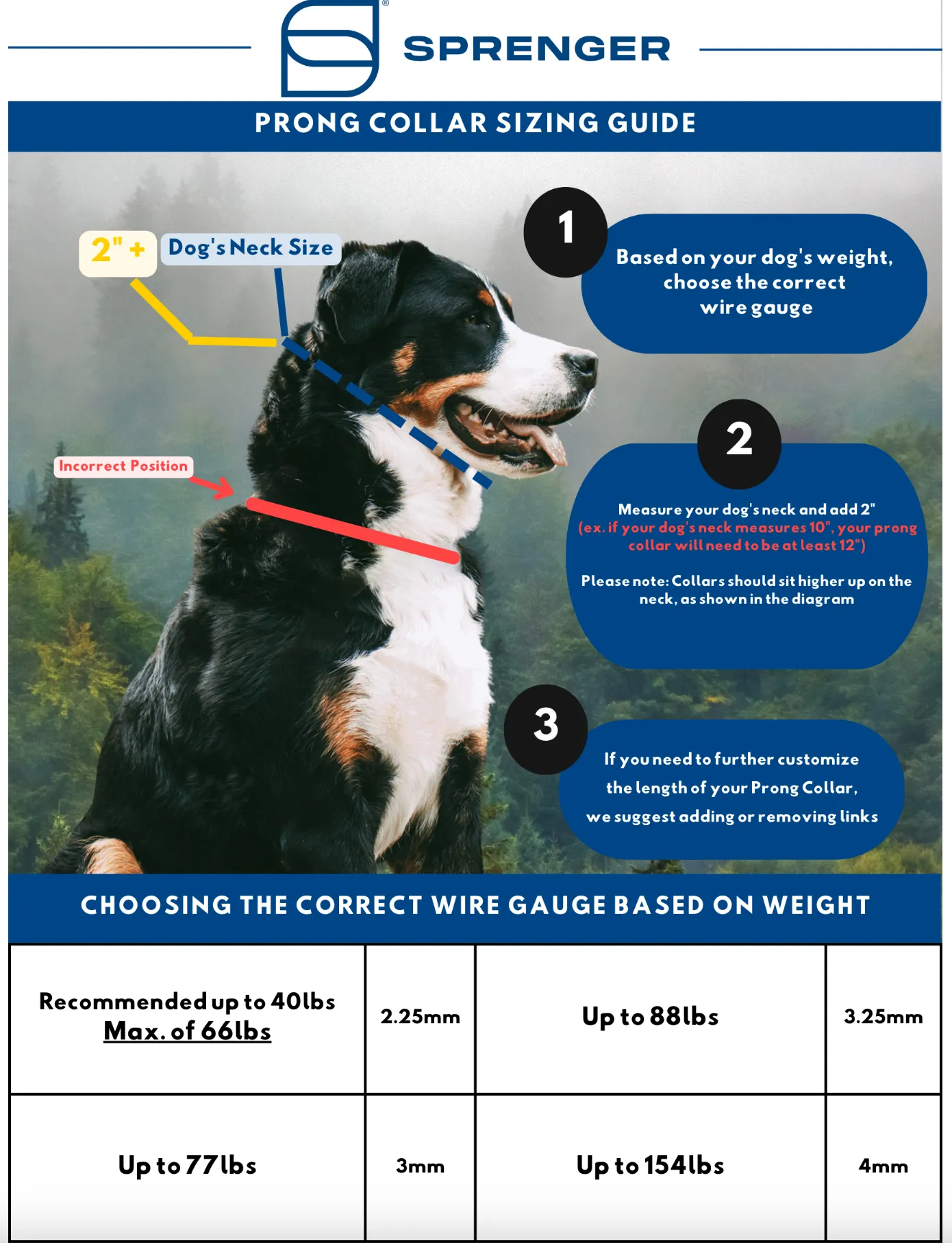 Herm Sprenger - ULTRA-PLUS Training Collar with Center-Plate and Assembly Chain - 3.0 mm **Short Version** – Chrome
