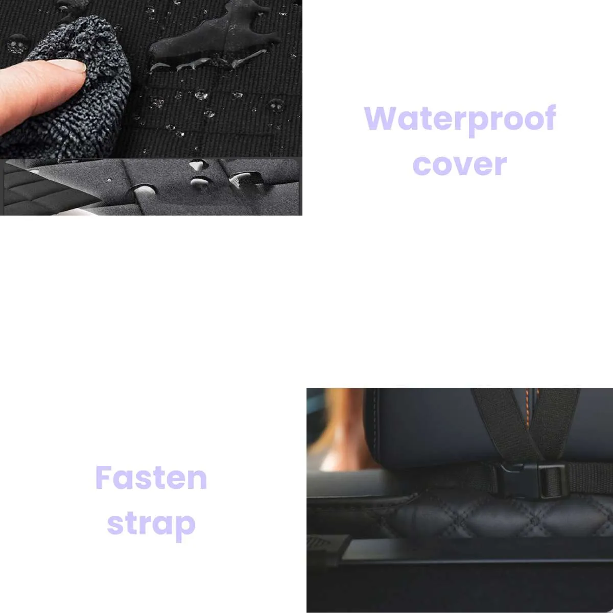 Julibee X-Large Dog Car Seat Mat（safety belt included）