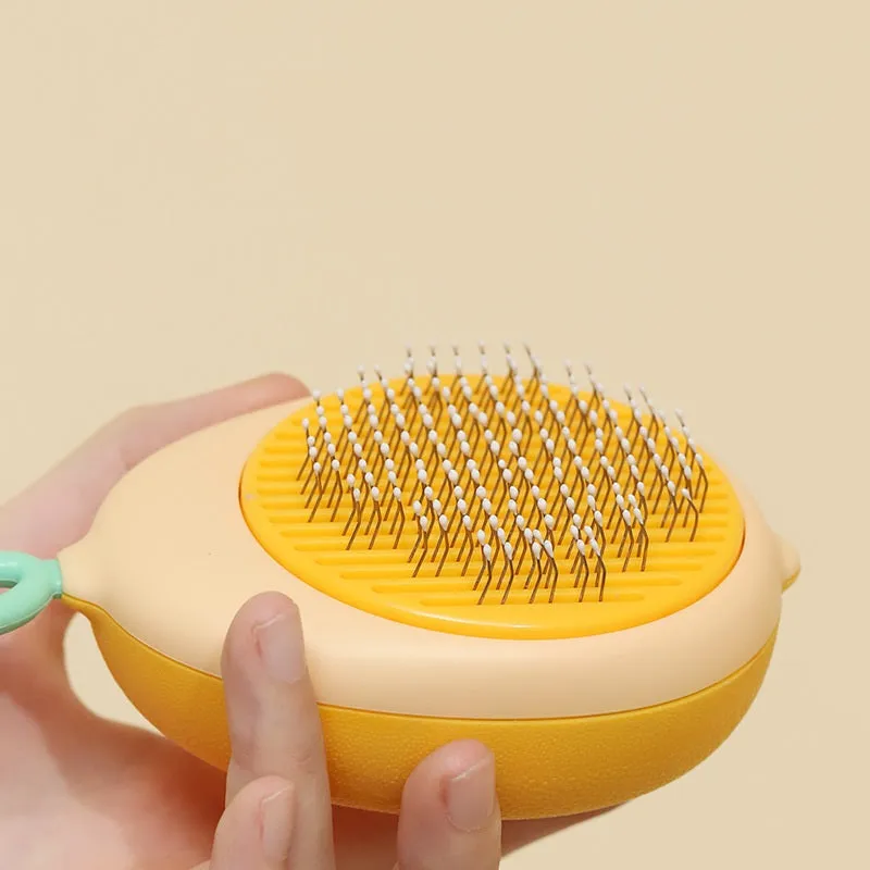 Lemon-Shaped Pet Grooming Comb