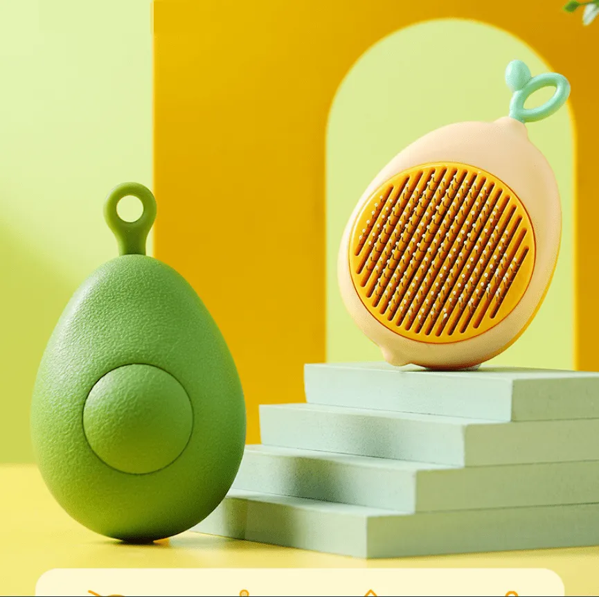 Lemon-Shaped Pet Grooming Comb