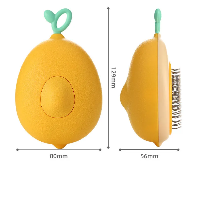 Lemon-Shaped Pet Grooming Comb