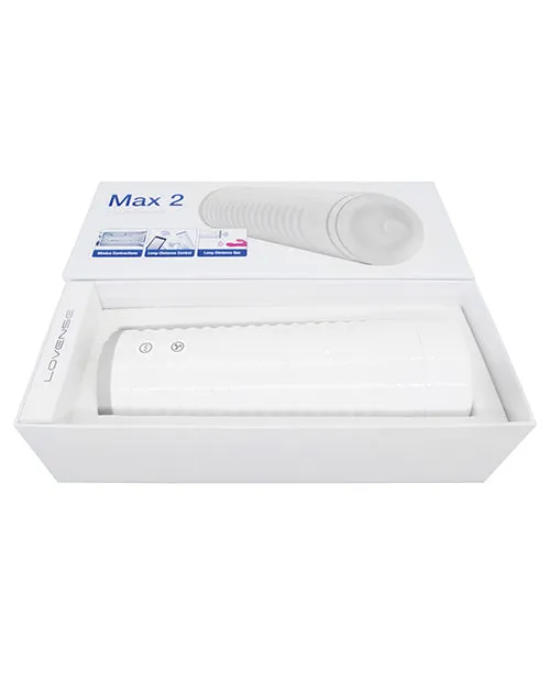 Lovense Max 2 Rechargeable Male Masturbator W/ White Case