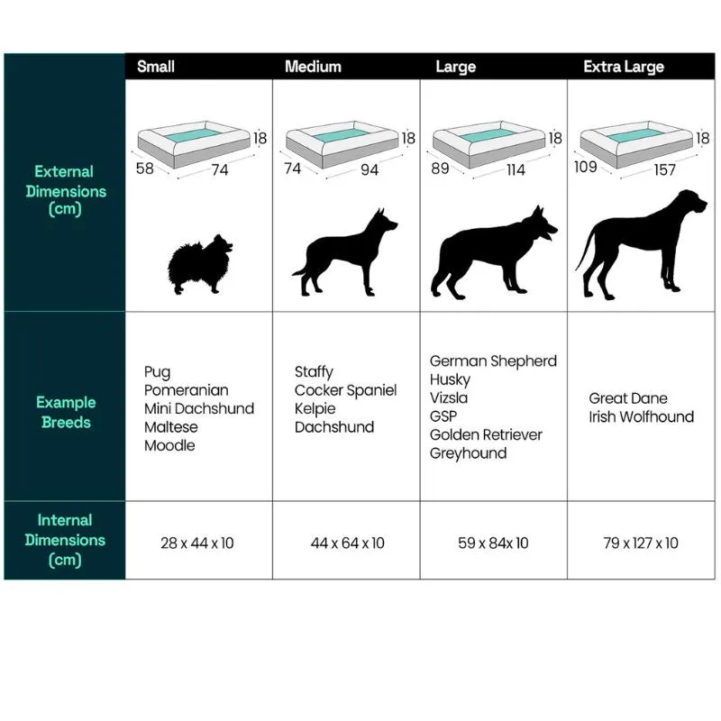 Memory Foam Dog Bed - Size XL Overstock