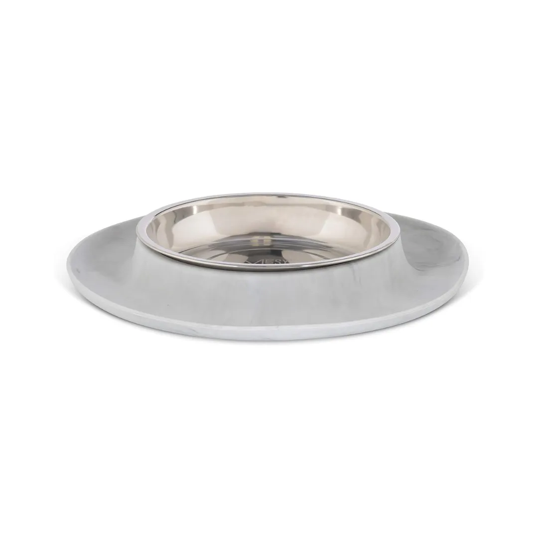 Messy Cats Single Silicone Feeder with SS Shaped Cat Bowl