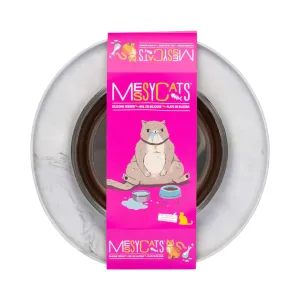 Messy Cats Single Silicone Feeder with SS Shaped Cat Bowl