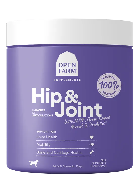 Open Farm Hip & Joint Supplement Soft Chews for Dogs