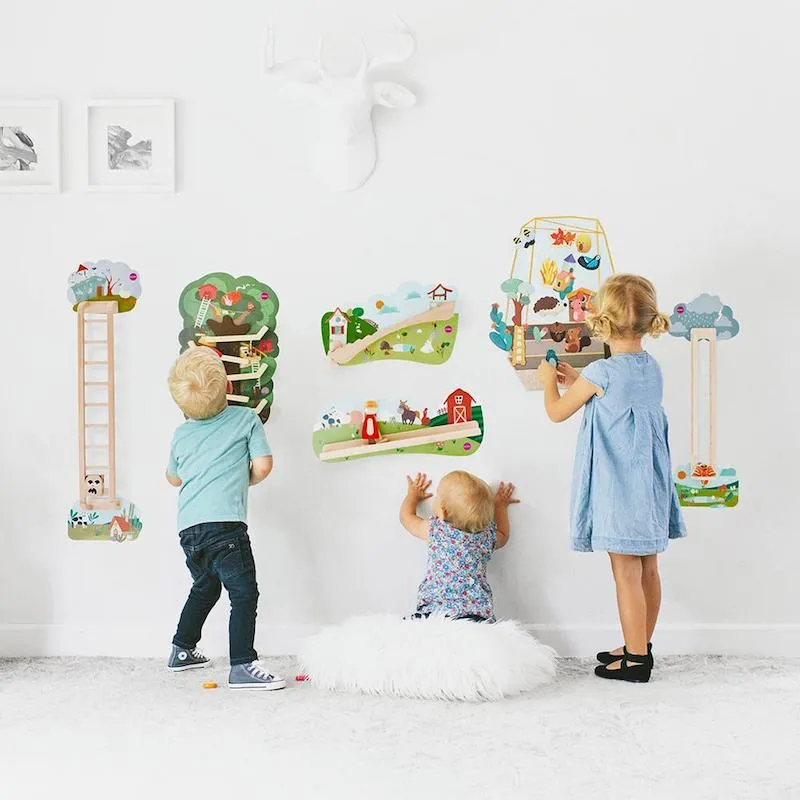 Oribel VertiPlay sensory Wall Toys Hoppy Bunny & Friends
