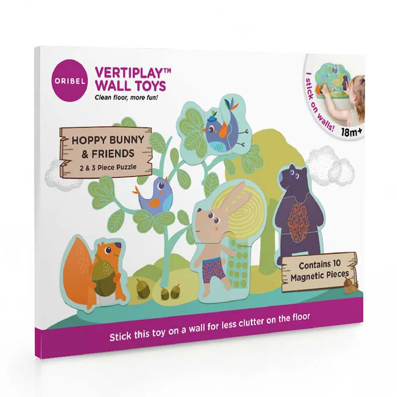 Oribel VertiPlay sensory Wall Toys Hoppy Bunny & Friends