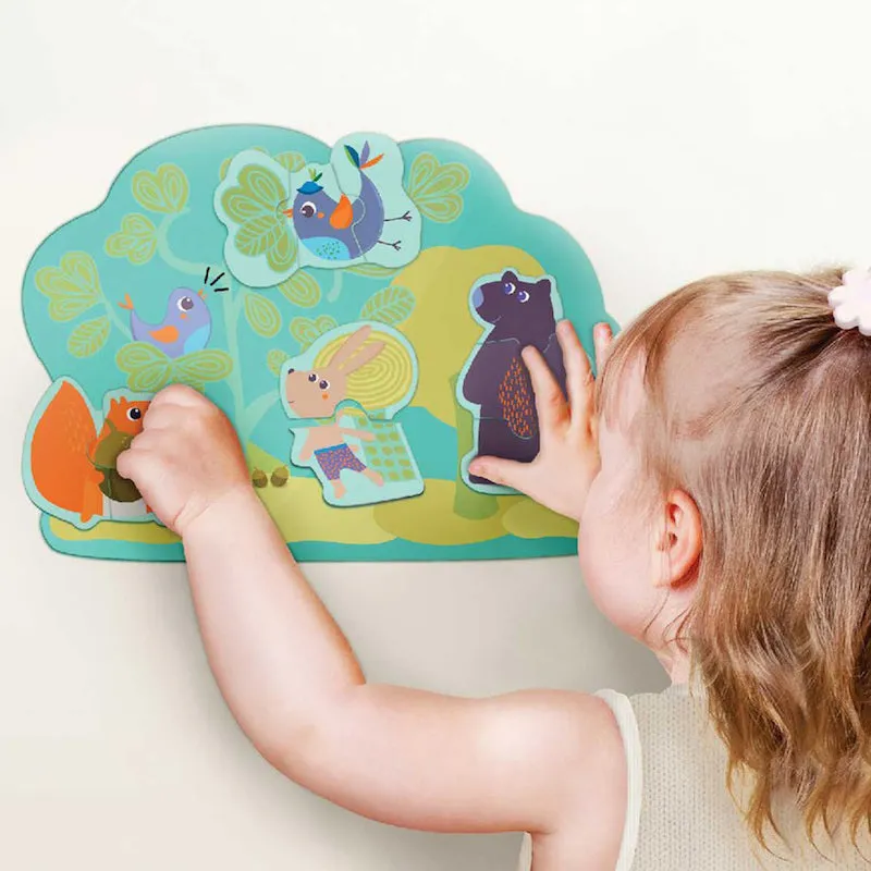 Oribel VertiPlay sensory Wall Toys Hoppy Bunny & Friends