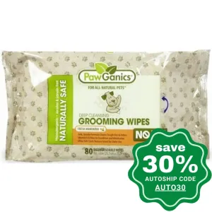 PawGanics - Grooming Wipes - 80CT