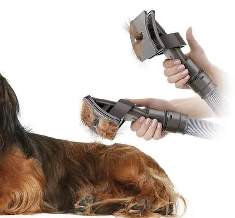 Pet Grooming Tool with Vacuum Attachment
