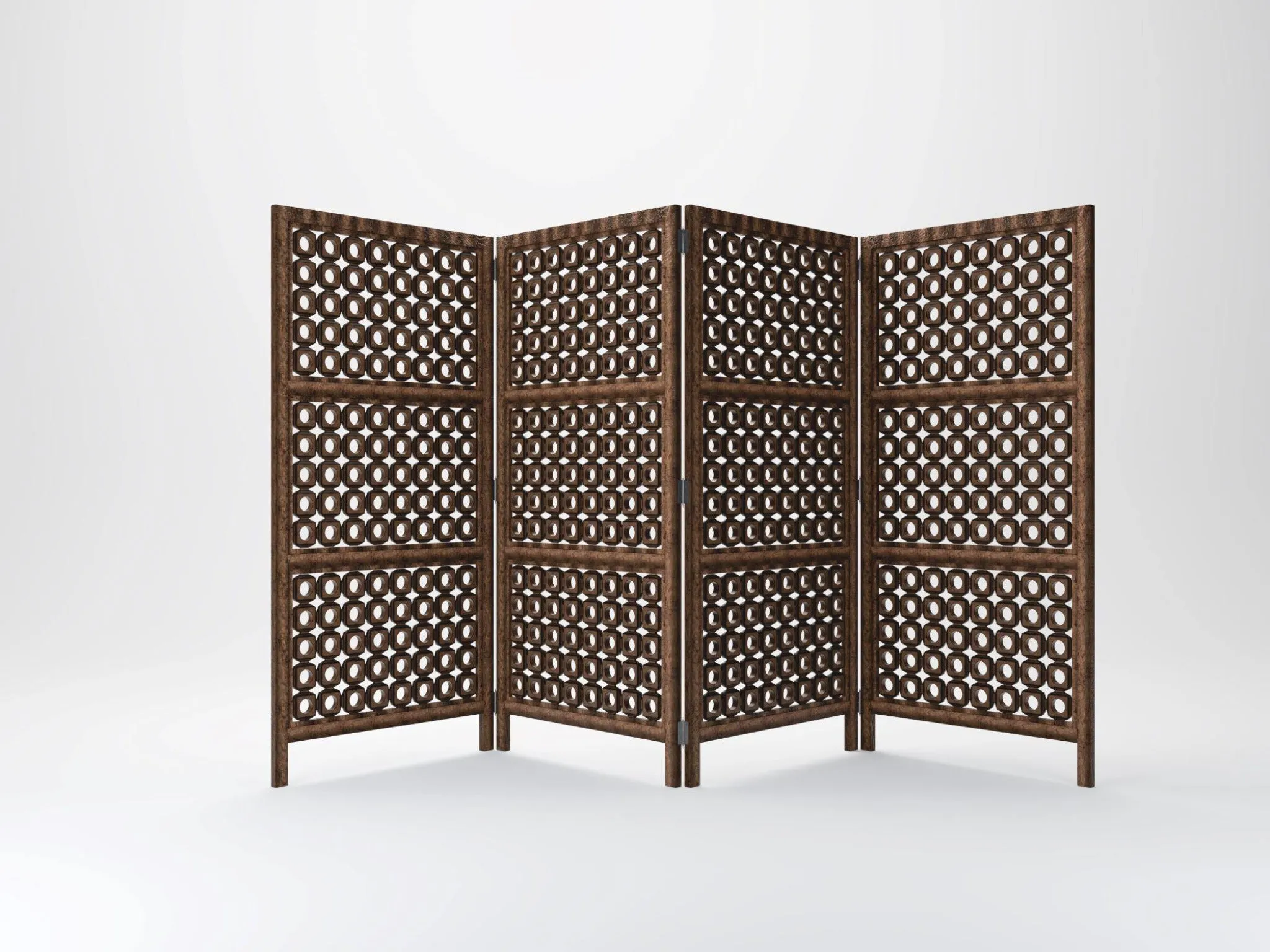 Pet Safety Gate Dogs Room Divider Separator Wooden Partition