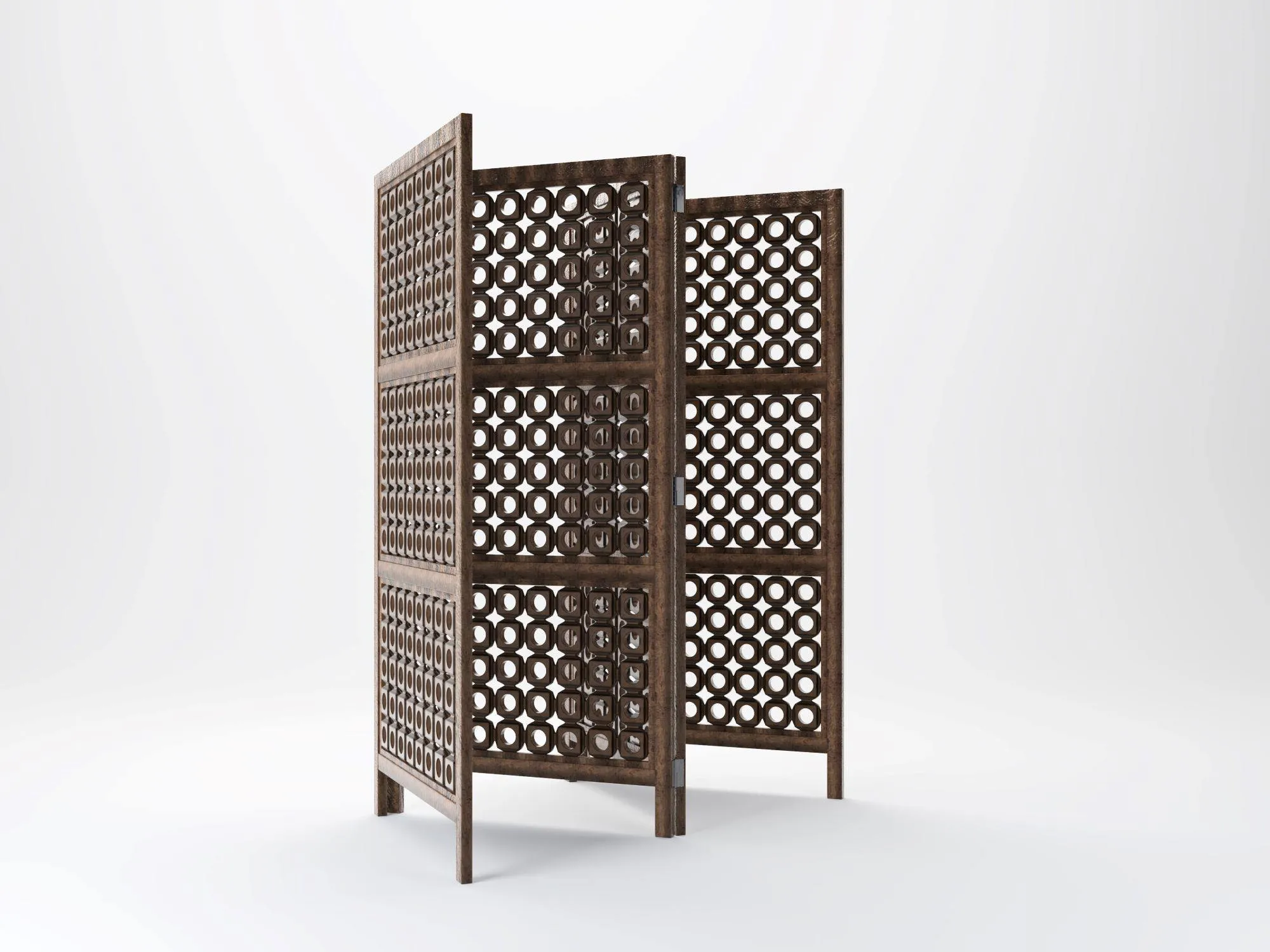 Pet Safety Gate Dogs Room Divider Separator Wooden Partition