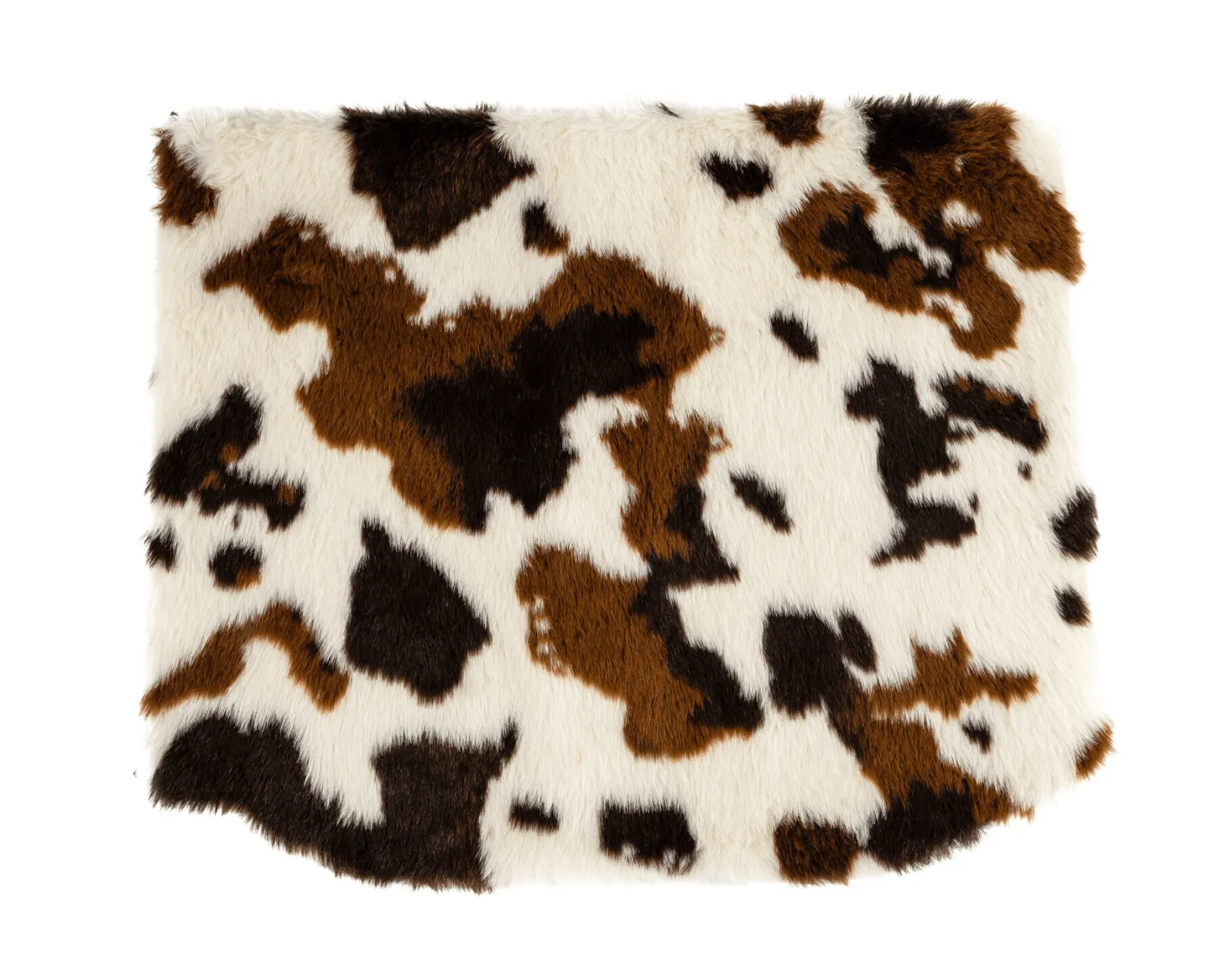 PupLounge™ Topper - Brown Faux Cowhide Topper (Bed Not Included)