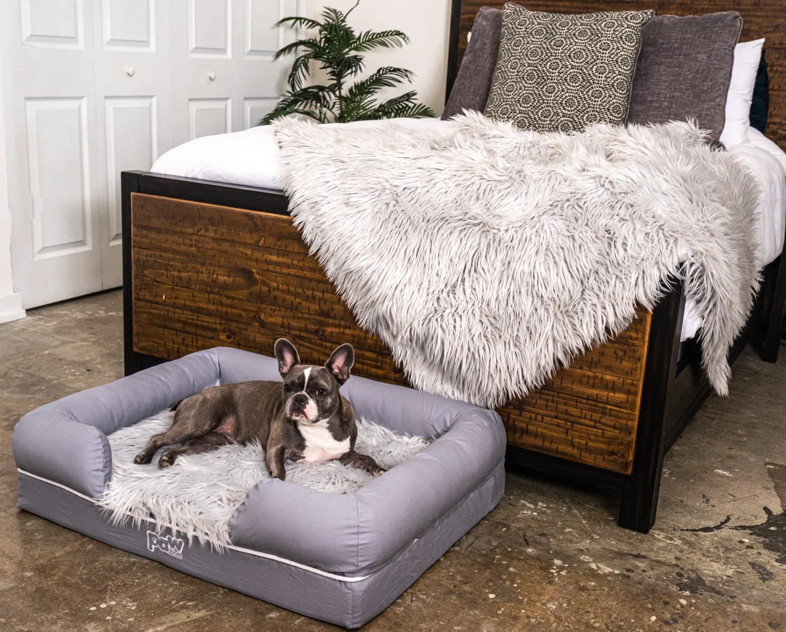 PupLounge™ Topper - Grey (Bed Not Included)