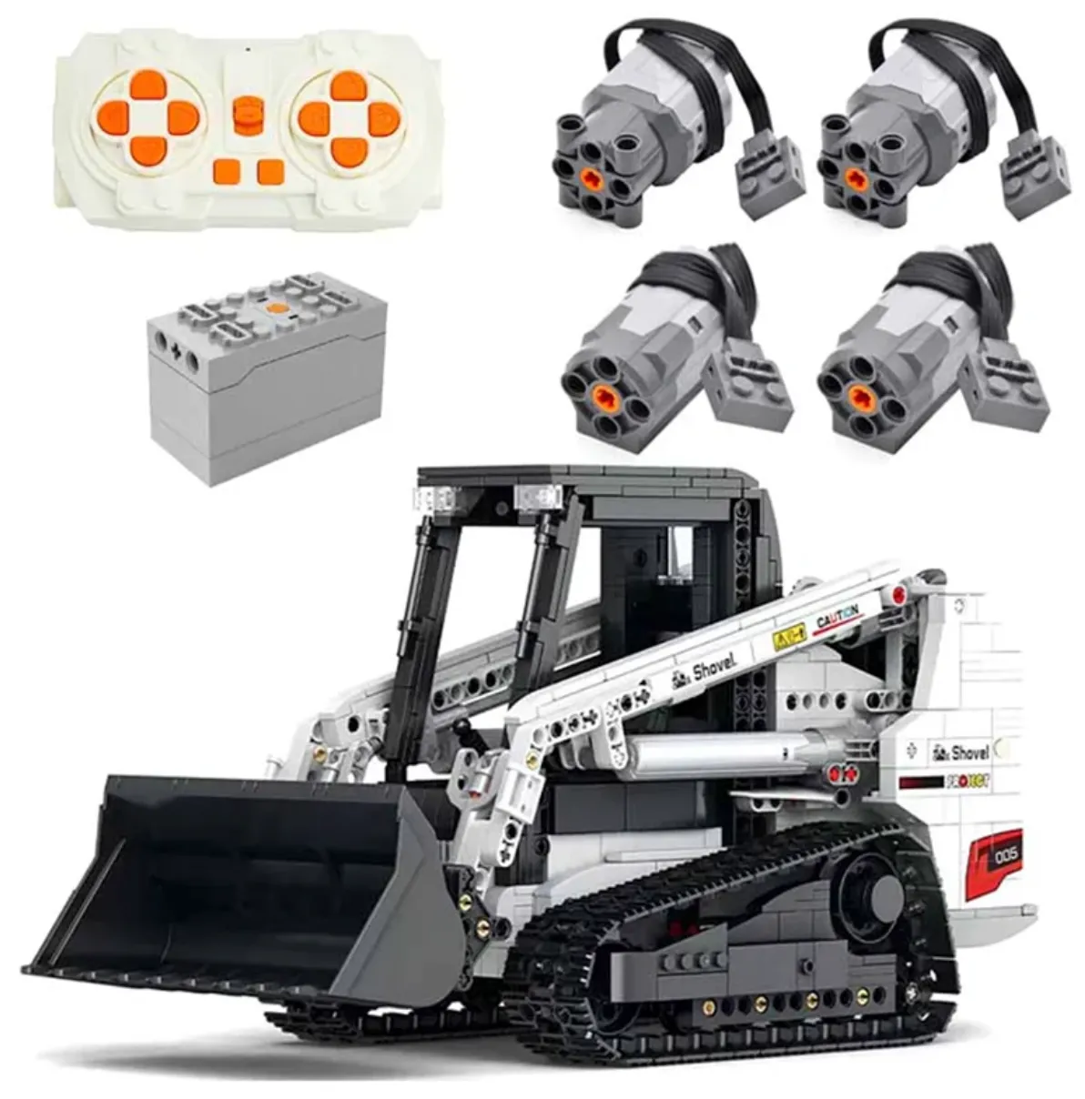 Remote Controlled Bobcat Track Loader MOC Brick Set