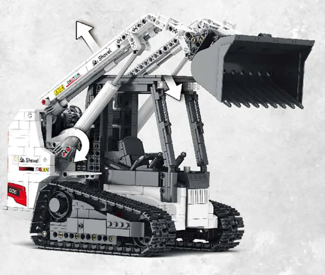 Remote Controlled Bobcat Track Loader MOC Brick Set