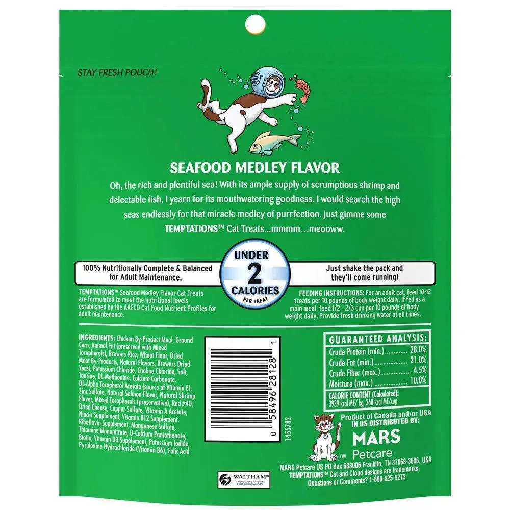 Seafood Medley Cat Treats 6.3 Oz