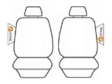 Seat Covers Set Suits Nissan Almera N17 Ti Sedan 8/2012-On Esteem Velour 2 Rows