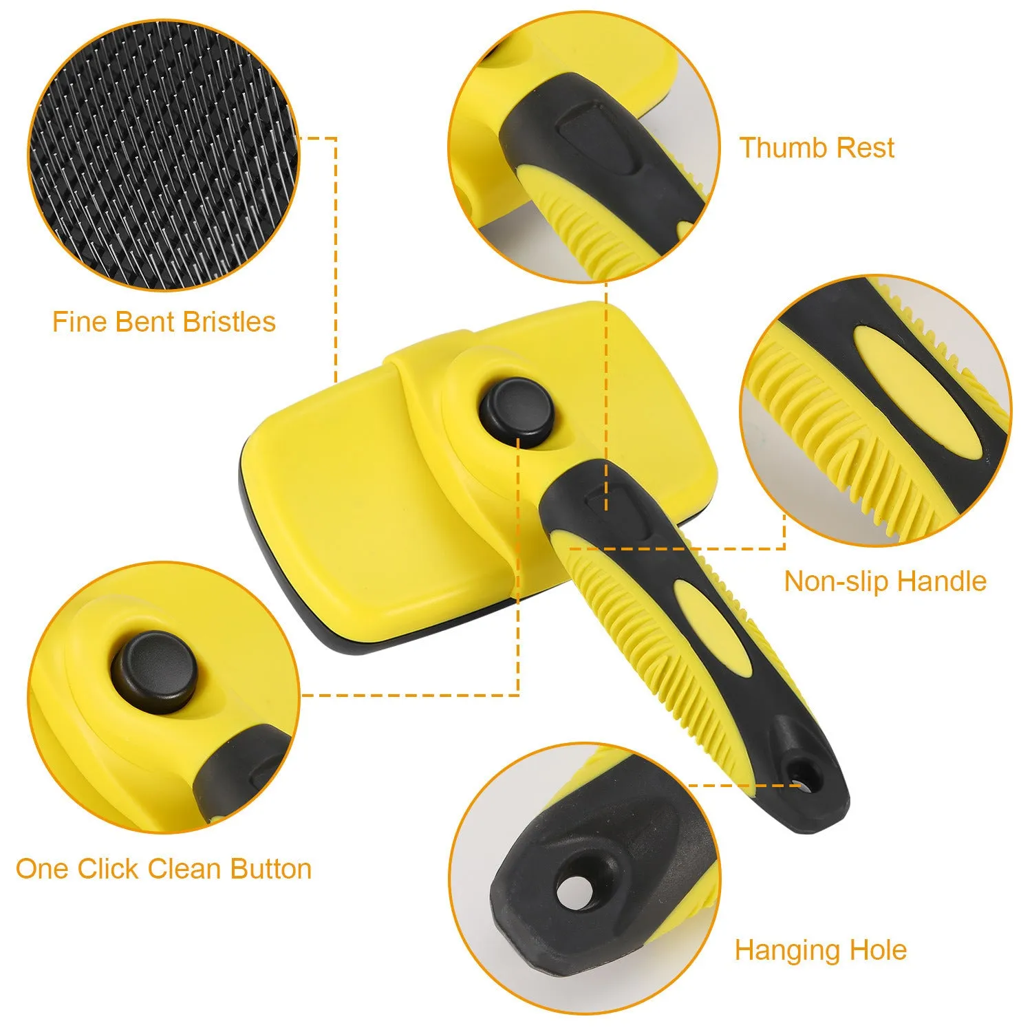 Self Cleaning Brush for Dog and Cat Grooming