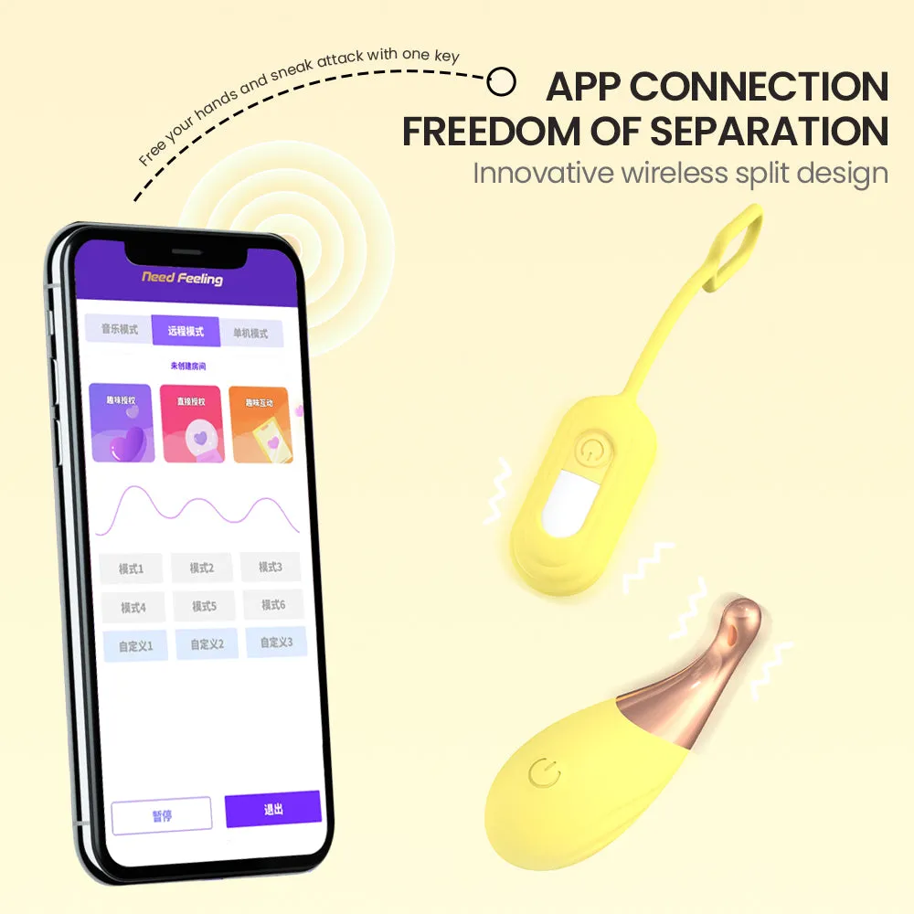 SHEYAY AirPod G-Spot Orgasm Pen & App-Control Vibrating Egg Set