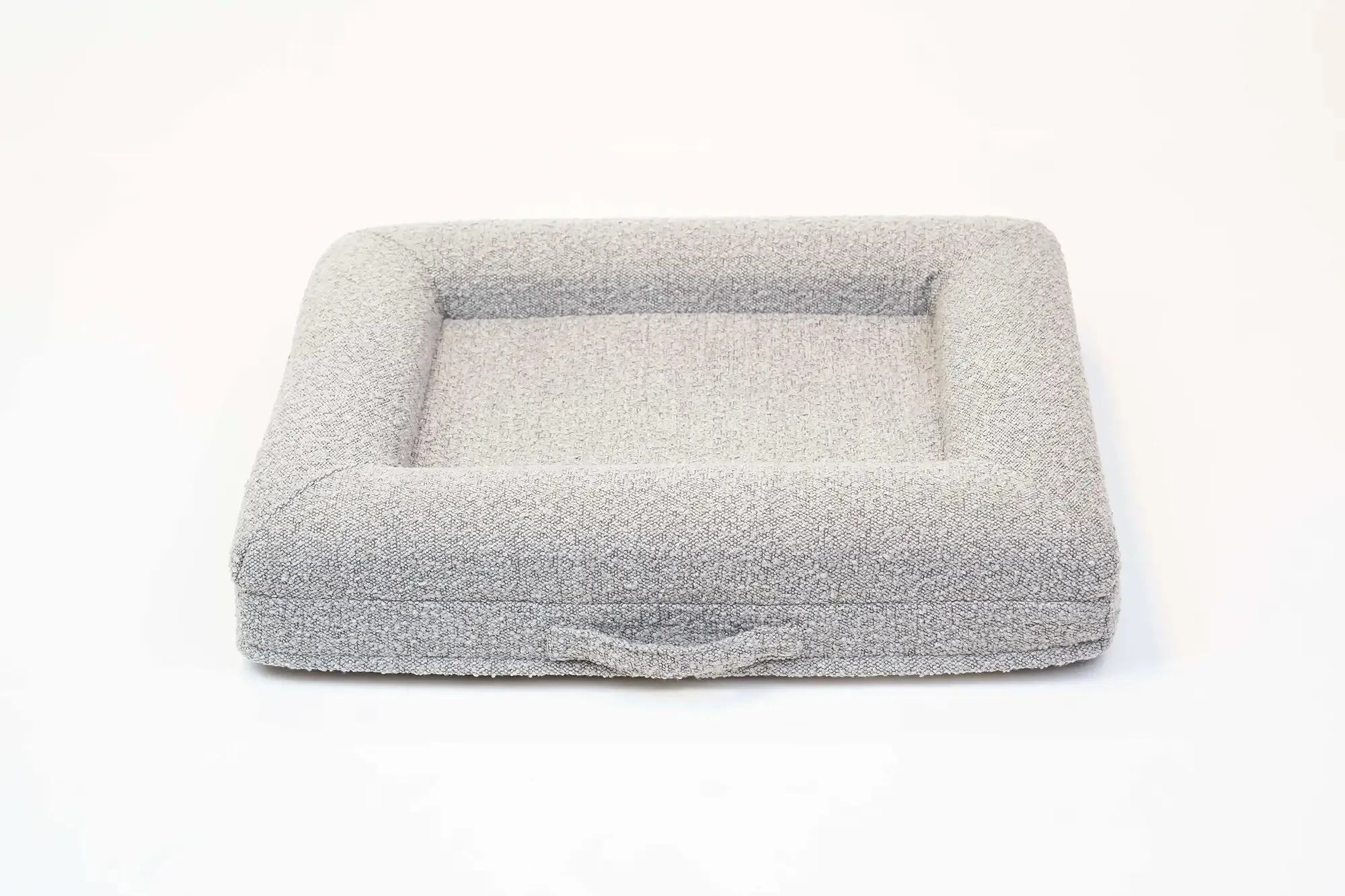 Small Luxury Bouclé Orthopedic Bluewater Dog Bed (Sand)