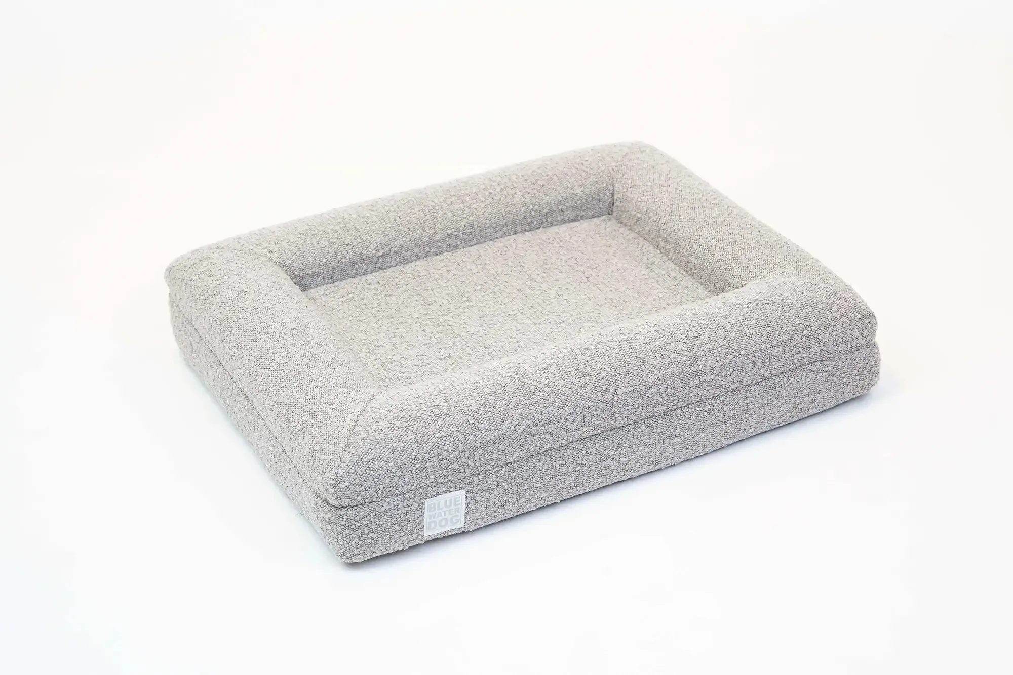 Small Luxury Bouclé Orthopedic Bluewater Dog Bed (Sand)