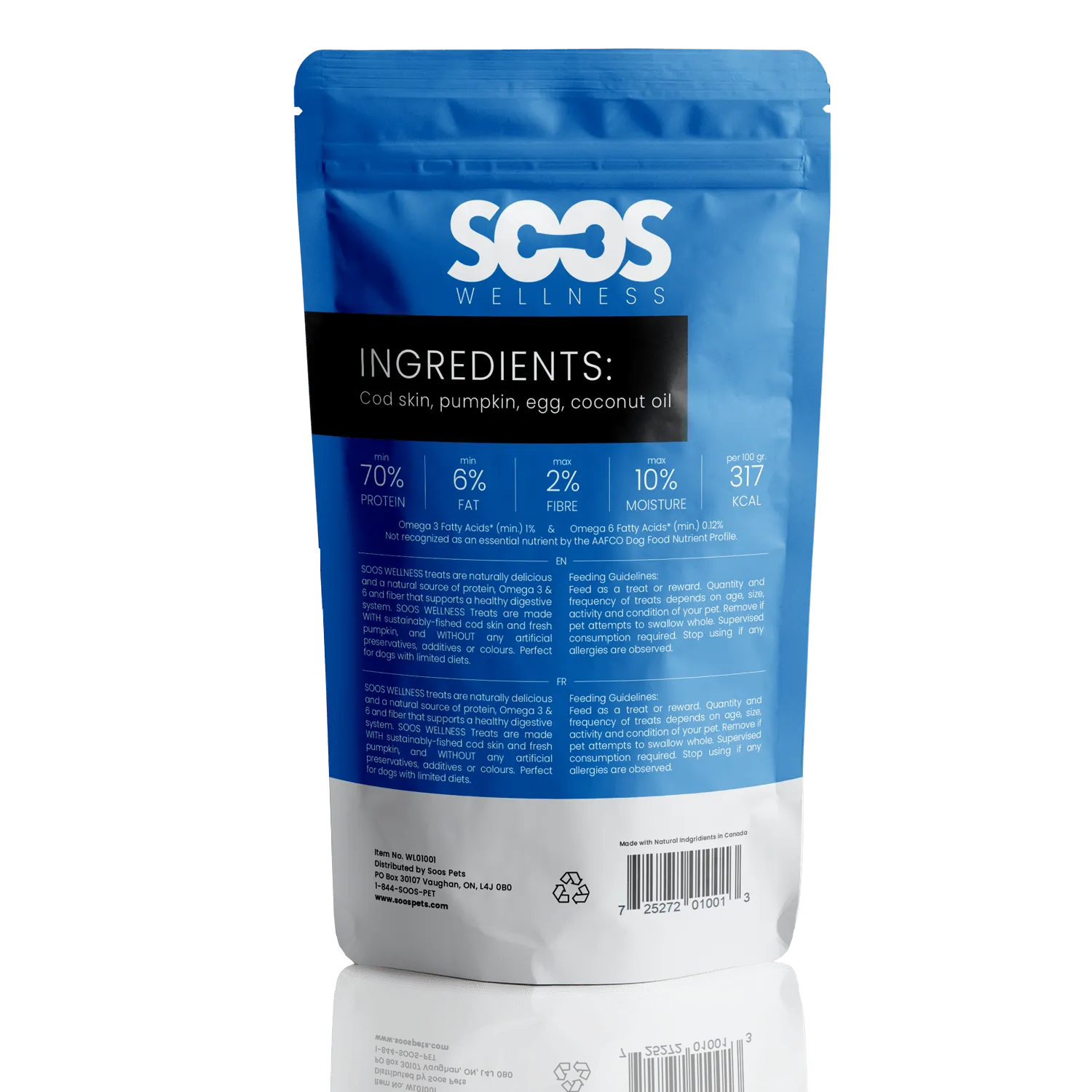 Soos Pets Cod & Pumpkin Wellness Treats