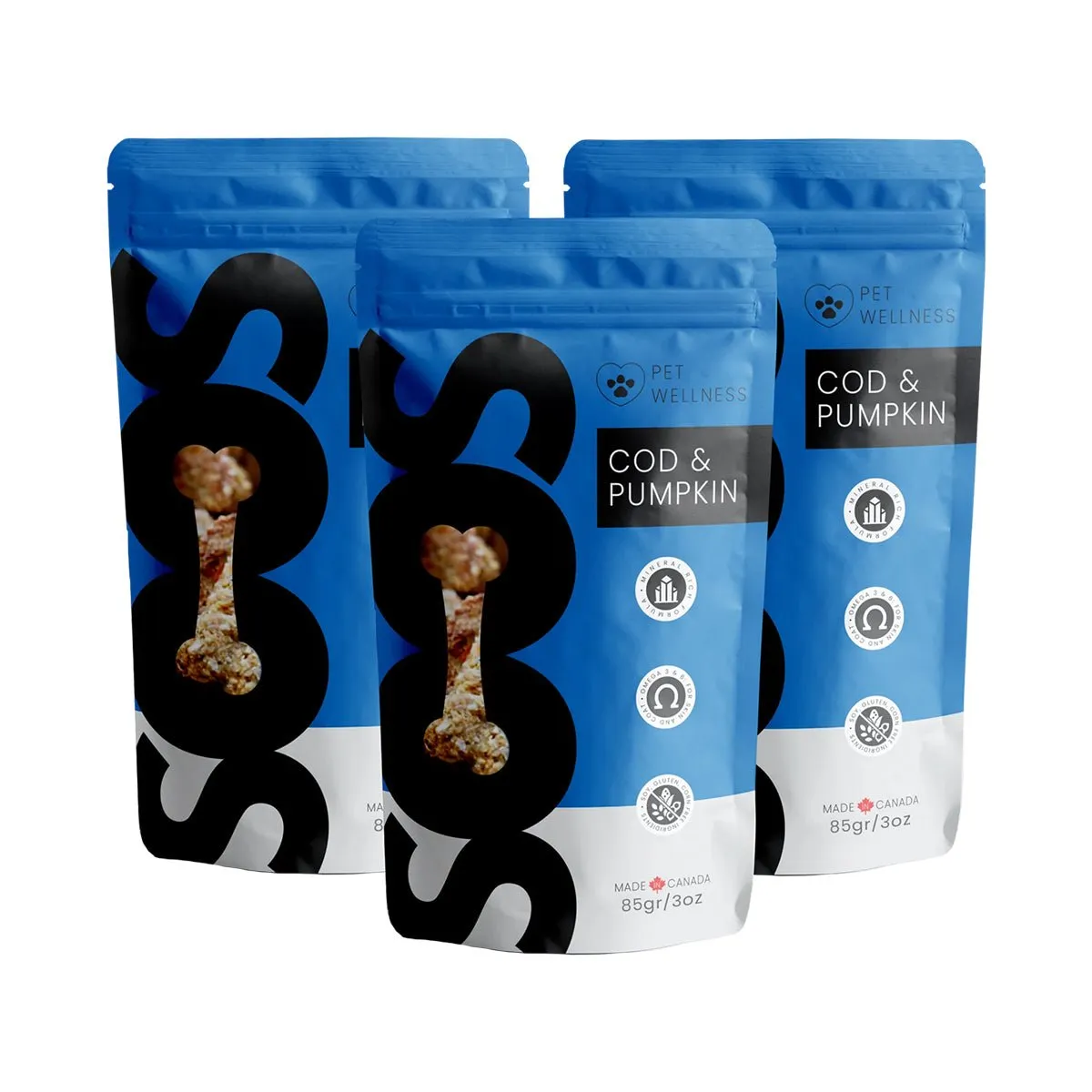 Soos Pets Cod & Pumpkin Wellness Treats