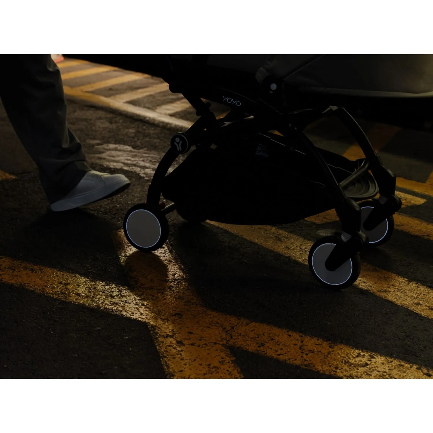 Stokke YOYO³ 0  6  Complete Baby Stroller Set - Black Frame with Ginger 0  Newborn Pack & 6  Color Pack