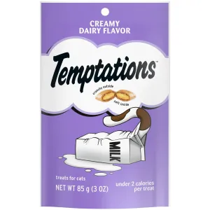 Temptations Classic Creamy Dairy Flavor Crunchy And Soft Treats For Cats, 3 Oz Pouch