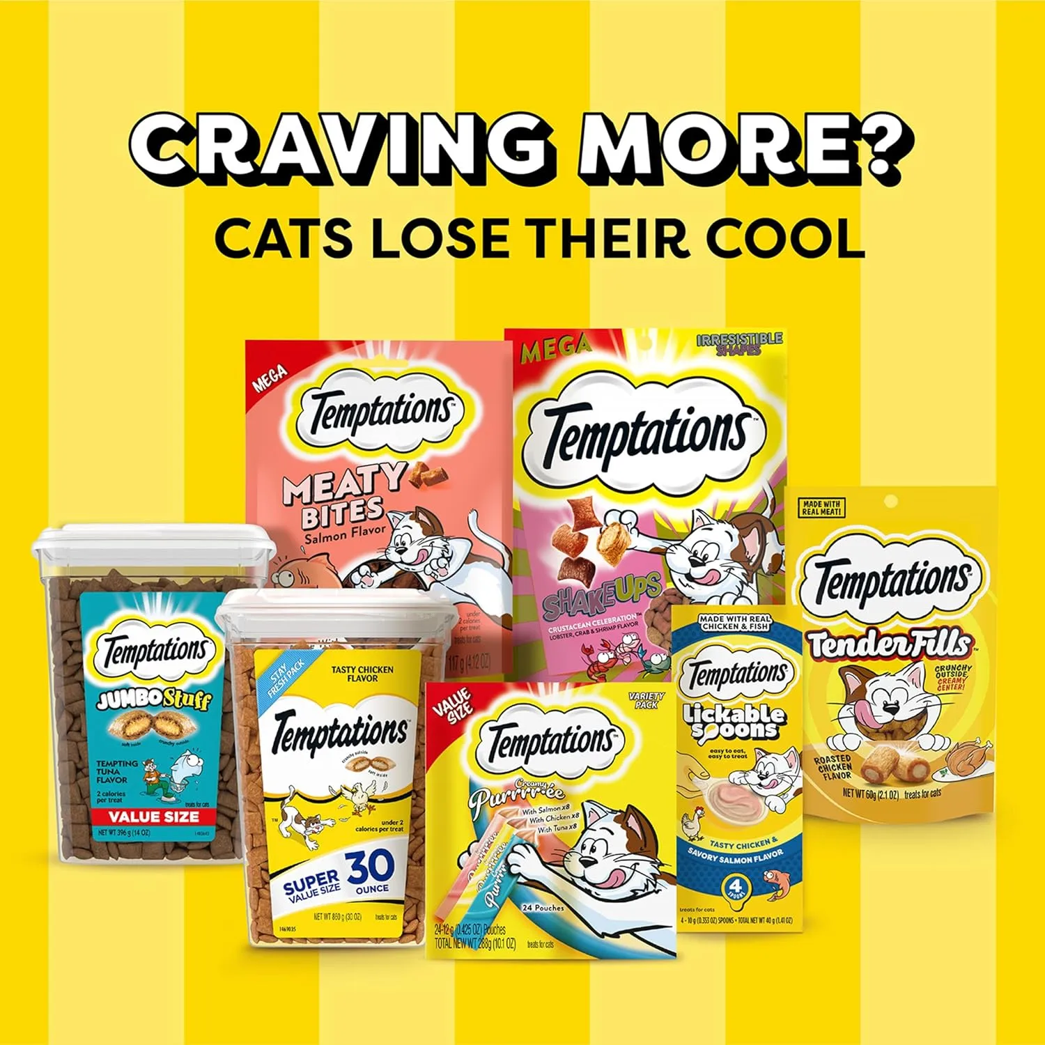 Temptations Classics Tempting Tuna Flavor Soft & Crunchy Treats for Cats, 6.3-oz