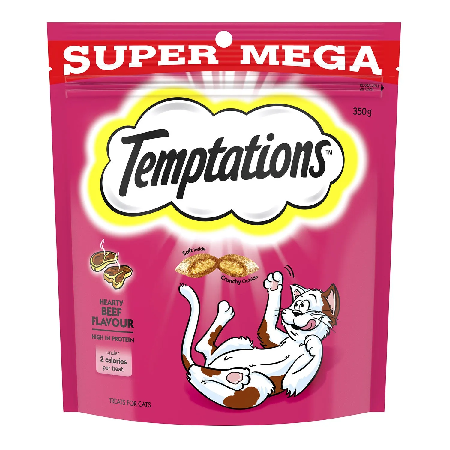 Temptations Hearty Beef Cat Treats 85g